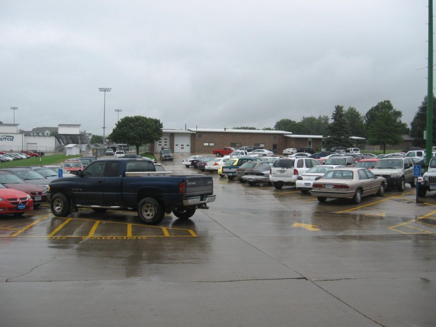 Our once beloved senior parking lot.