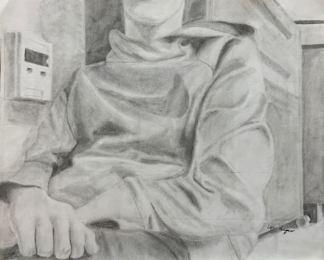 Study Hall Observations by Cor Huyser was one of several awarded pieces at the LHC Art Contest.