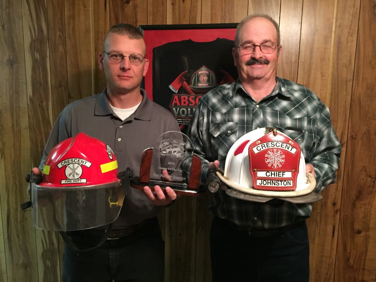 Senior Oliver Woods Uncle Paul Johnson and Grandfather Larry Johnson were first responders in Cresont, Oklahoma. They were both fire chiefs and were a huge inspirations to Wood.